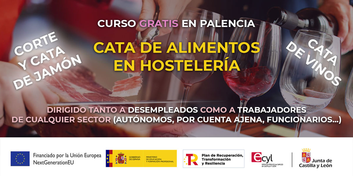 Curso gratis en Palencia de Cata de Alimentos en Hostelería