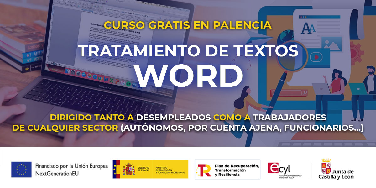 Curso gratuito en Palencia de tratamiento de textos Word