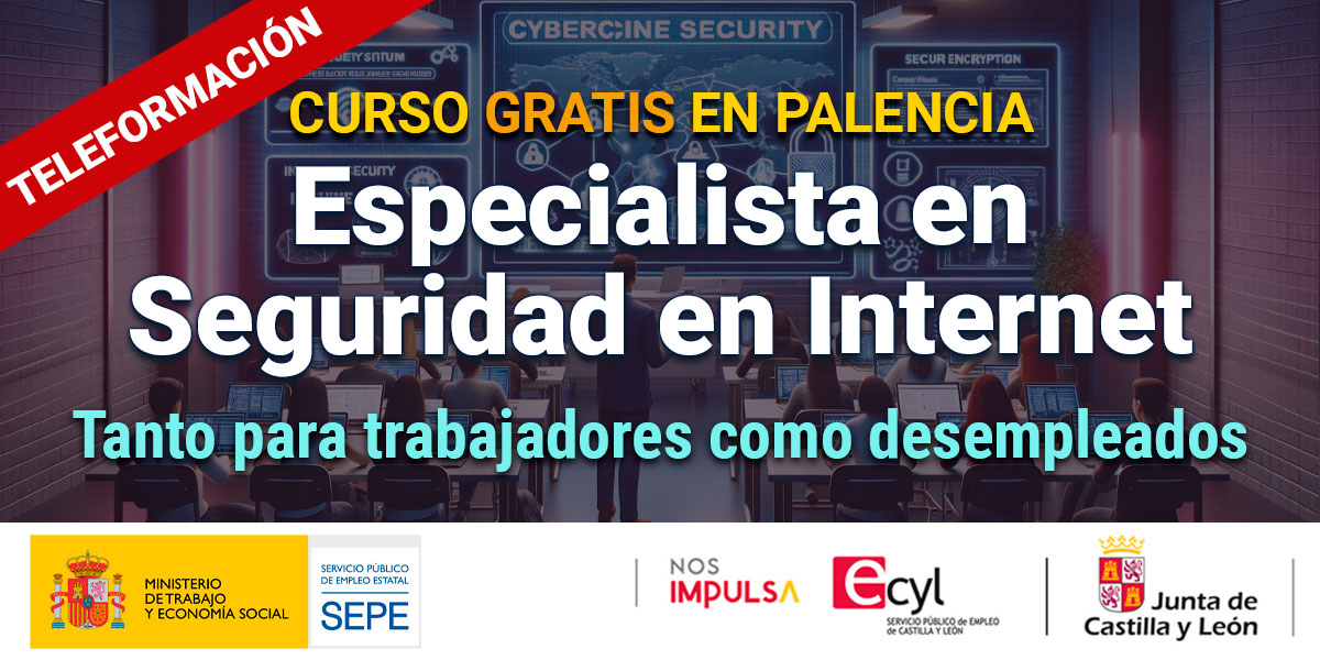 teleformación gratis en Palencia de Especialista en Seguridad en Internet