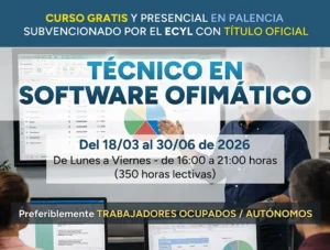Curso gratis en Palencia de técnico en software ofimático